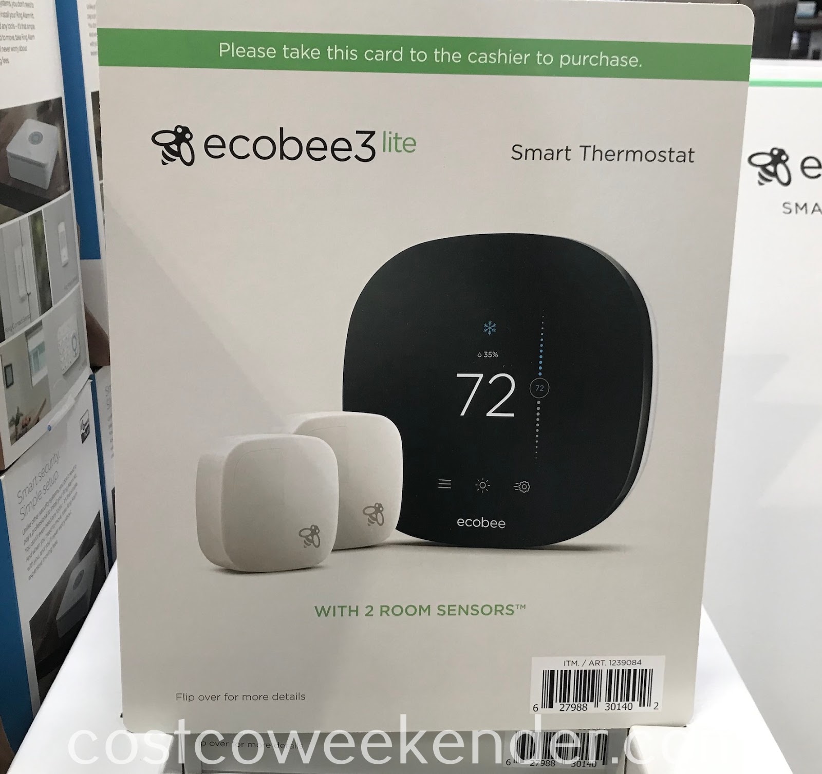 ecobee3 lite Smart Thermostat with 2 Room Sensors Costco Weekender