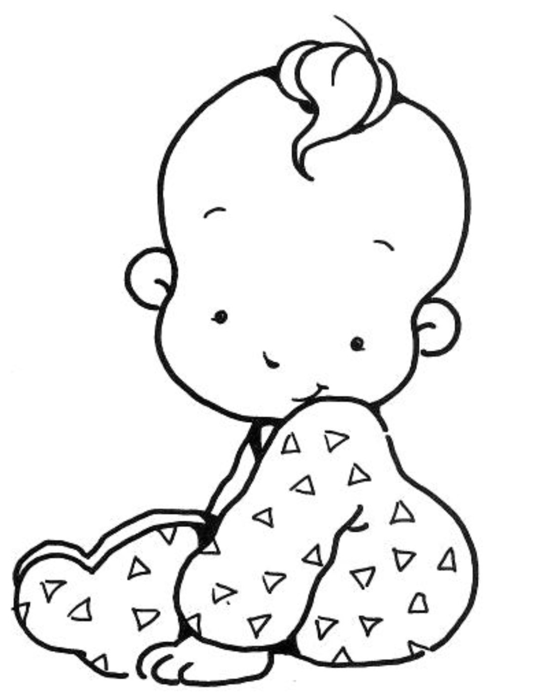 Desenhos de Bebês para Colorir - Desenhos Para Colorir