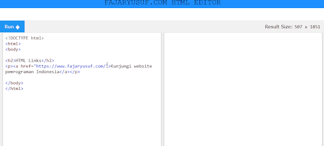 Link HTML - Sintaks