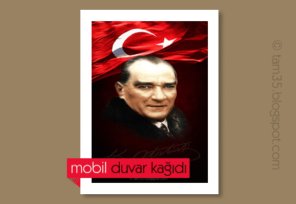 Cep Telefonu Mustafa Kemal Atatürk Mobil Duvar Kağıdı