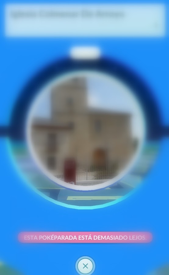 PokemonGO. Pokeparada esta lejos