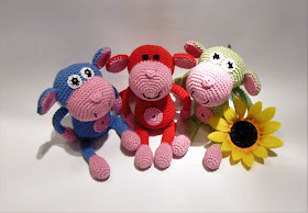 väike-ahv-amigurumi-heegeldatud-juhend-pattern-punane-roheline-roosa-sinine-ahviaasta-puuvillane-loomad-pehme mänguasi-pärdik-monkey-stuffed-toy-cotton-animal