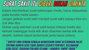 Bolehkah minta surat sakit untuk ijin kerja?