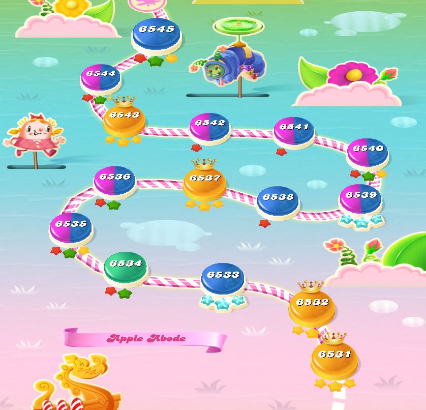 Candy Crush Saga level 6531-6545 Candy Crush Saga level 6531-6545