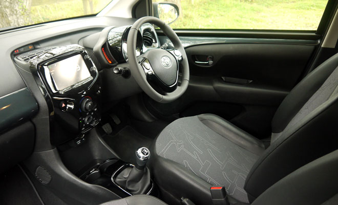 Toyota Aygo front interior