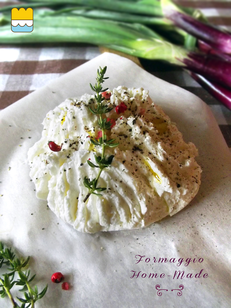 formaggio spalmabile, fatto in casa. 