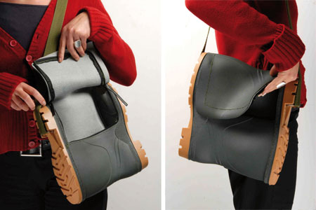 Rubber boot bag