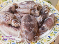 Macarrones jibia, almejas mejillones salsa cebolla vino blanco