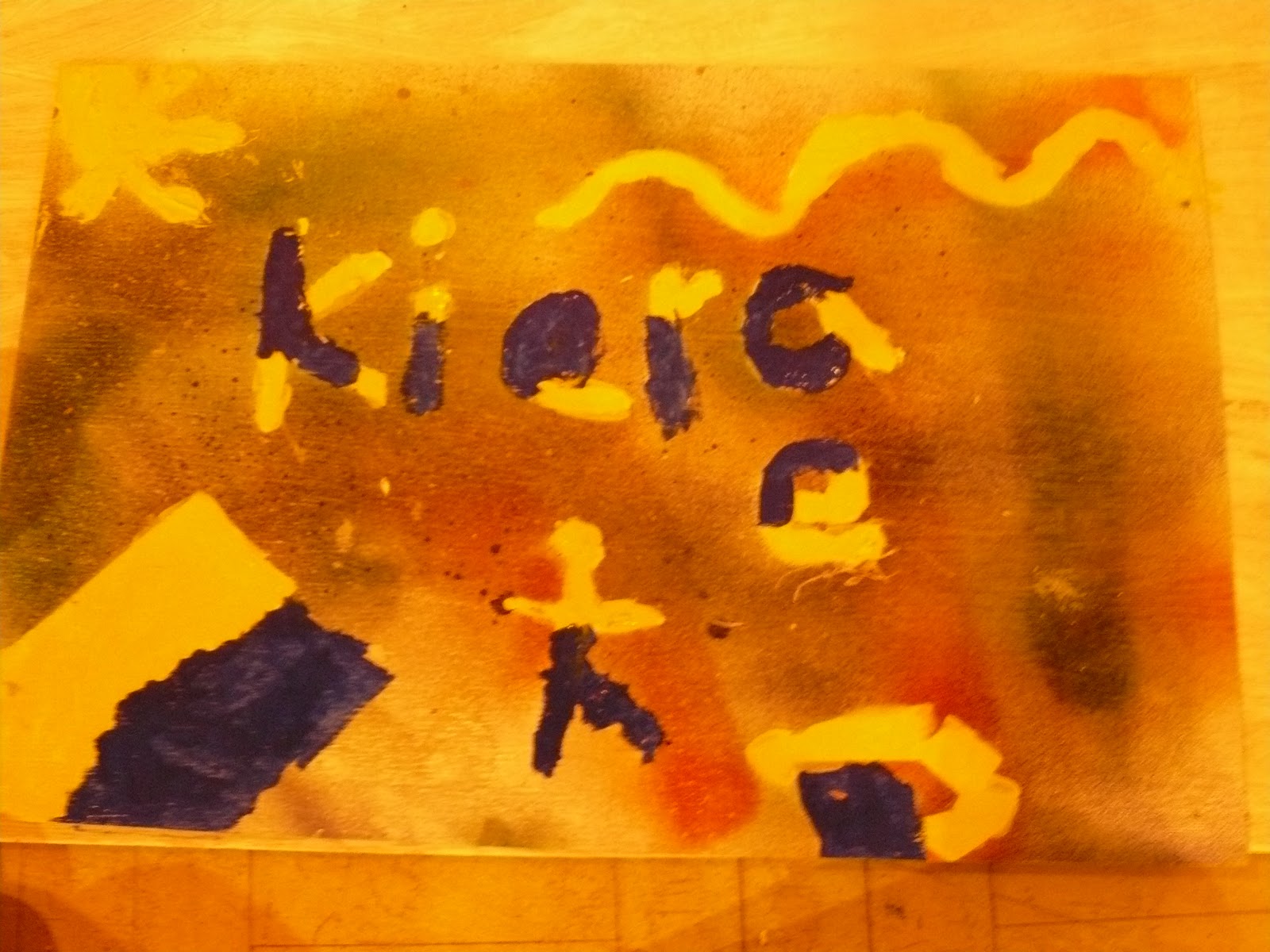 Tudno Arts Heritage Projects First piece of art by Kiera Shields