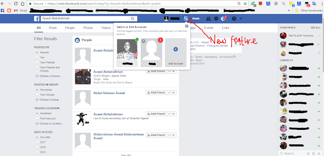 Charles Matthew's Blog: How To Switch Between Different Facebook