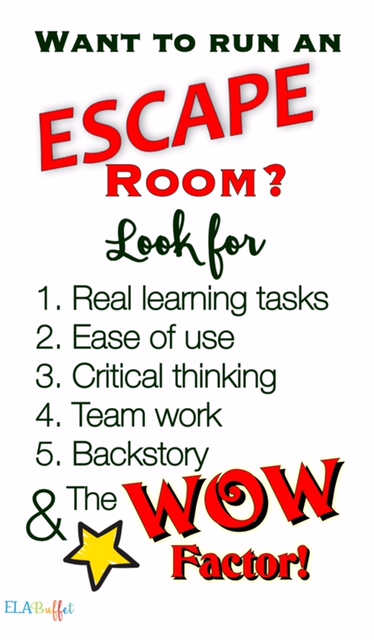 ESCAPE ROOMS/BREAKOUTS What to look for to create an awesome escape experience for your class!