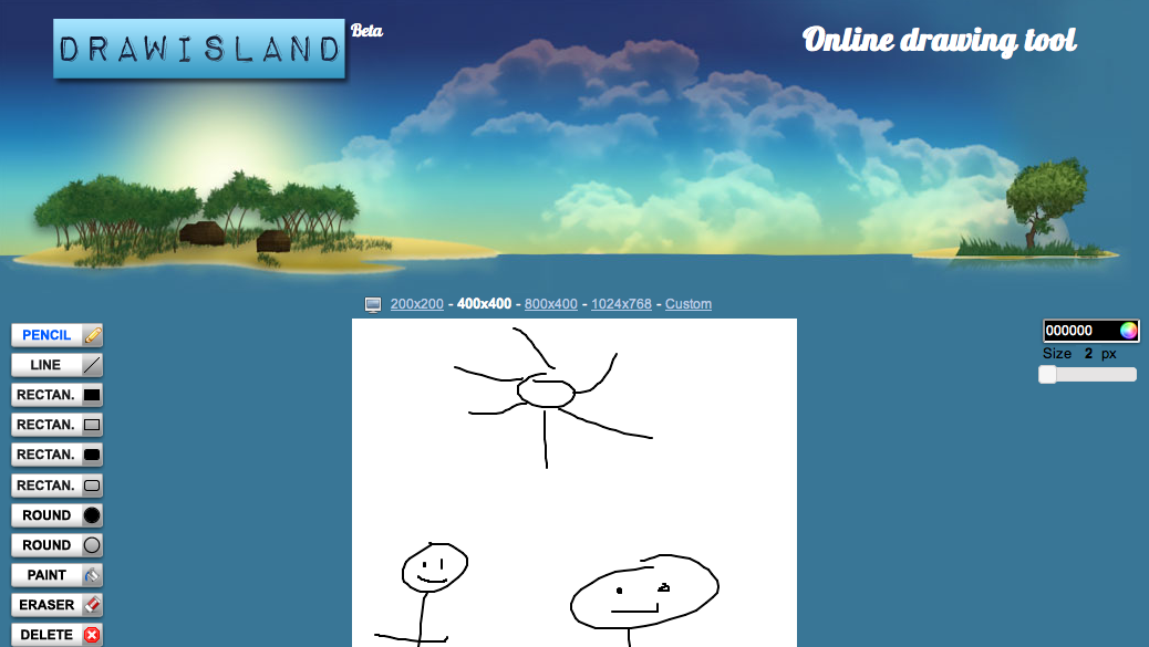 Draw Island - Online Drawings and Animations - Free Technology For Teachers