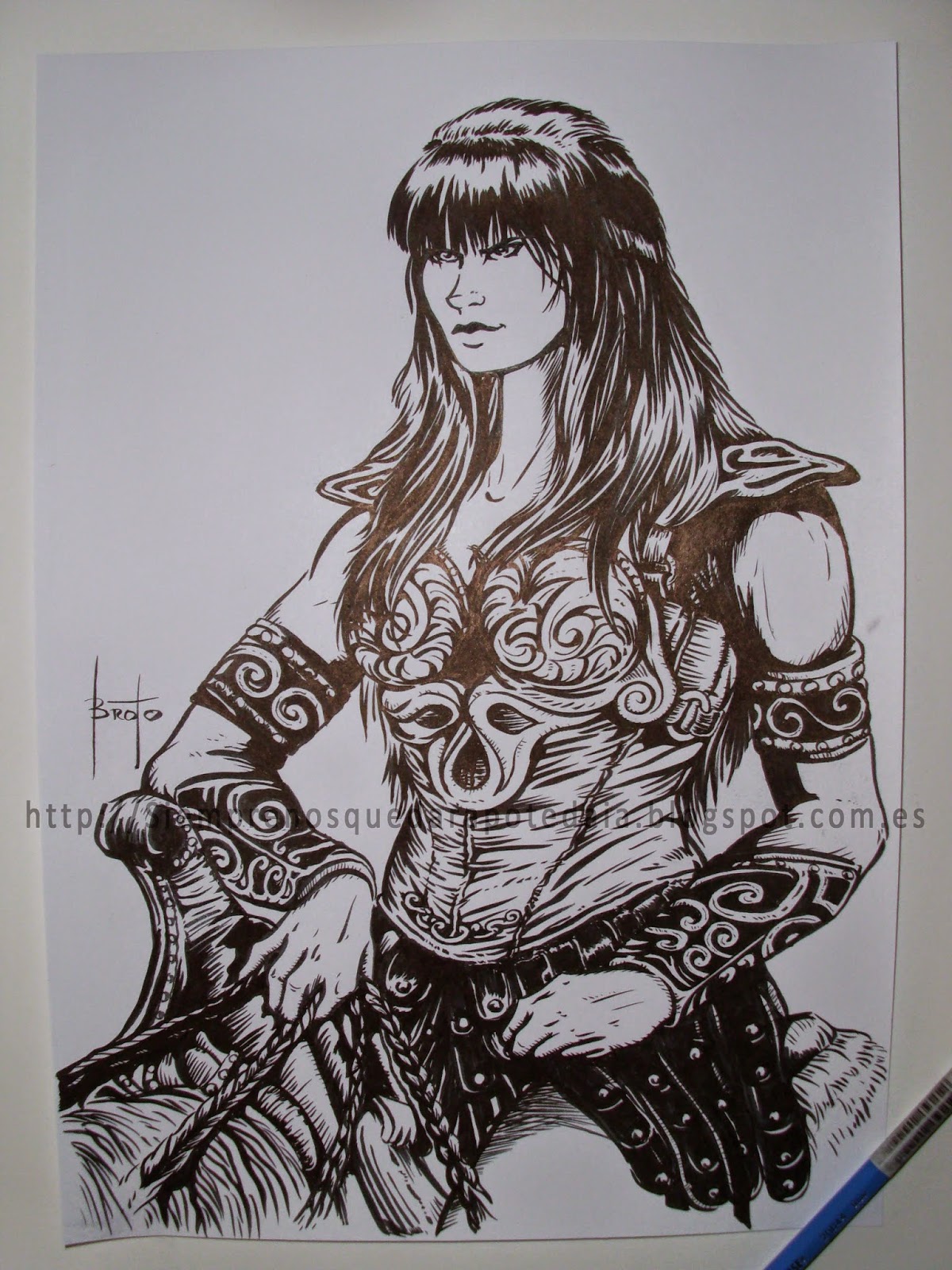 SIEMPRE NOS QUEDARA POTEDAIA: Dibujando a la Princesa Guerrera.