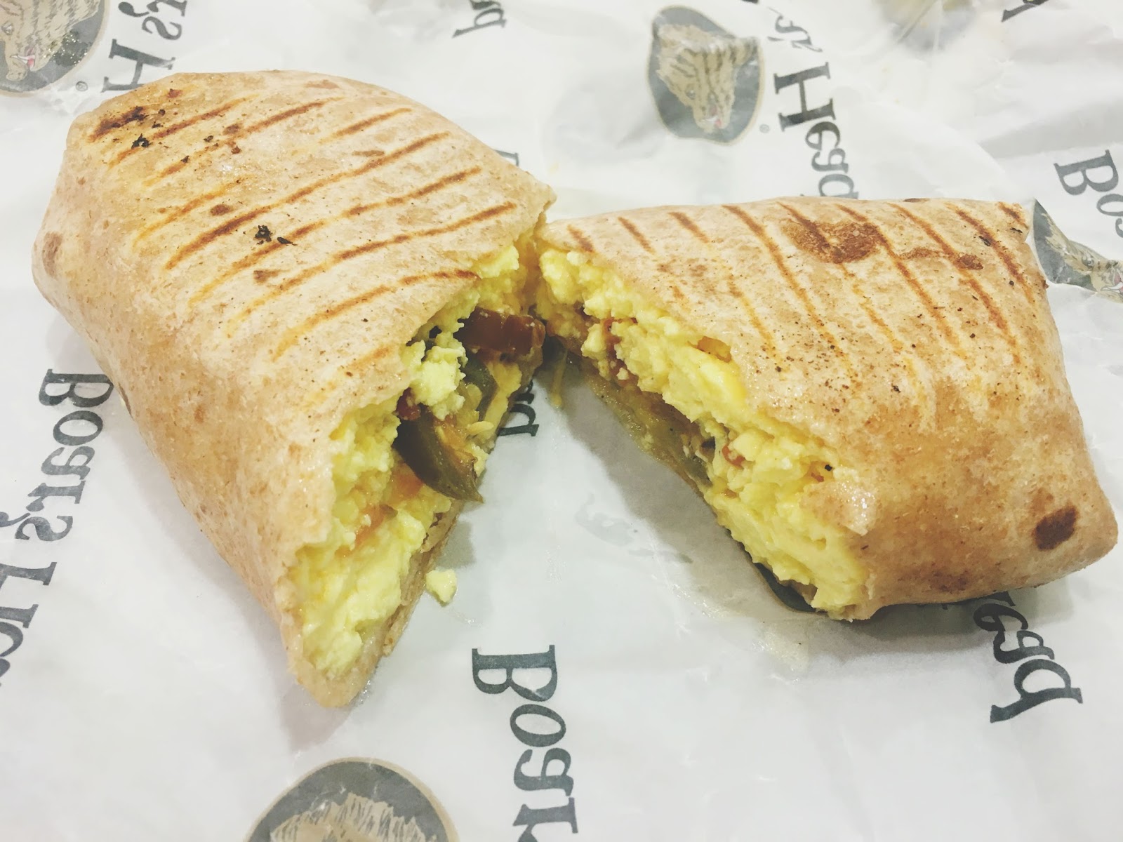 breakfast sandwich at Houston's Bush Intercontinental Airport