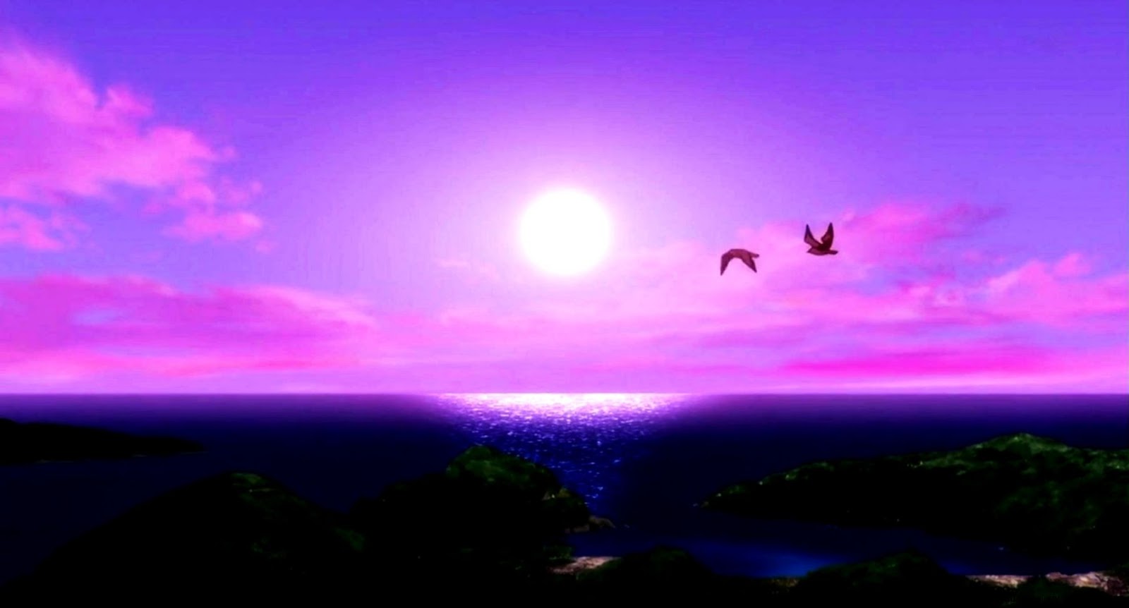 Purple Beach Sunset