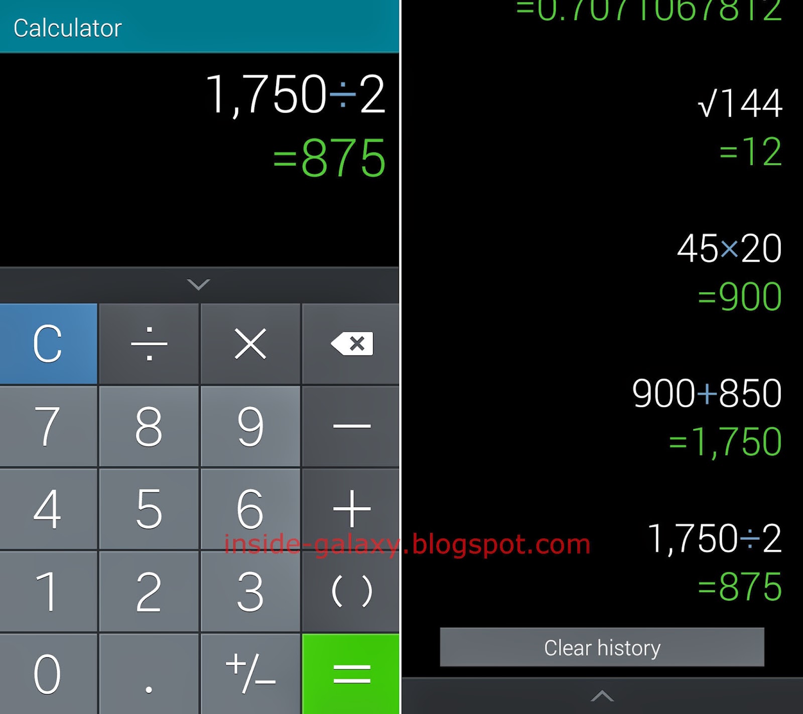 Samsung Galaxy S5: How to Use the Stock Calculator App in ...