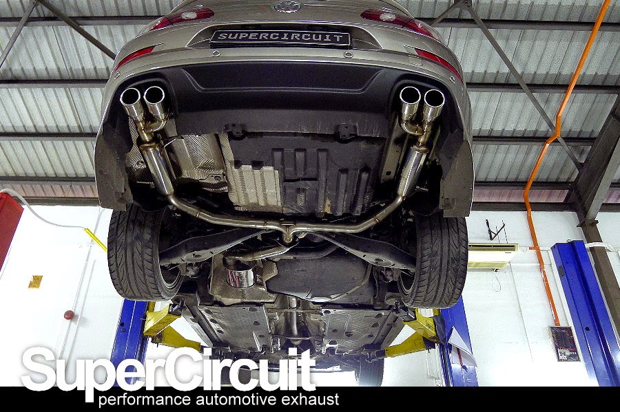 SUPERCIRCUIT Exhaust Pro Shop VW Passat CC Quad Exhaust Customization