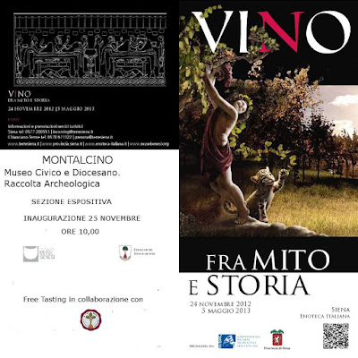   Between myth and history. The story of wine. Exhibition in Montalcino. 