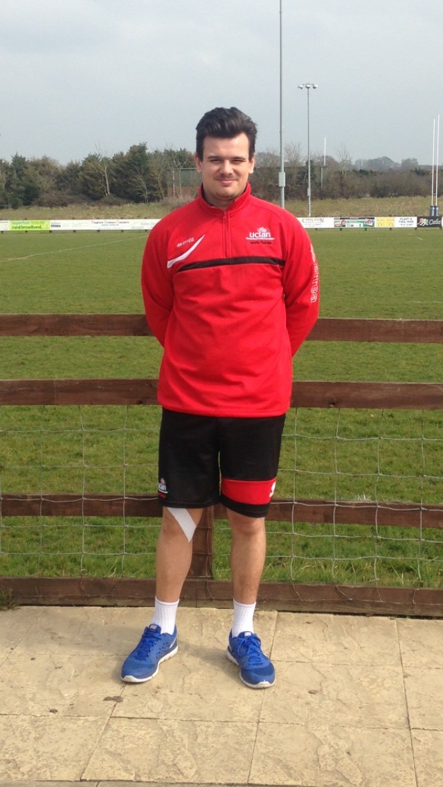 UCLan Physiotherapy & Sports Therapy First Year BSc (hons) Sports Therapy Student Employed By