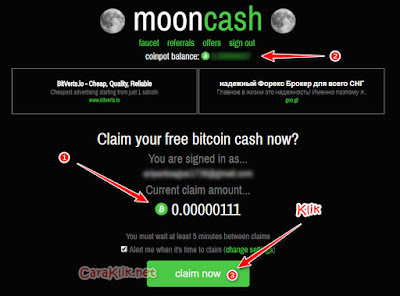 Cara Mendapatkan Bitcoin Cash (BCH) Gratis Setiap 5 Menit Sekali