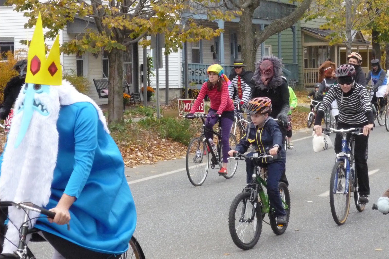 Halloween Bike Ride, Burlington, Vermont. 2012 Litter with a Story To