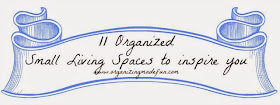11 Small Living Spaces to Inspire You :: OrganizingMadeFun.com