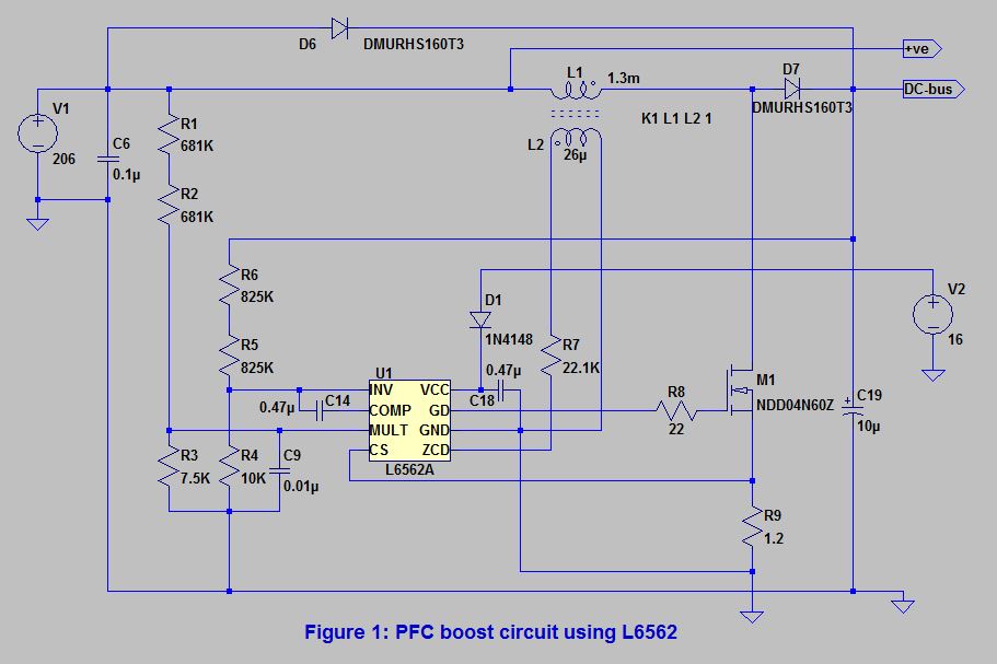 Power Factor Correction (PFC) – Working of PFC boost Converter using