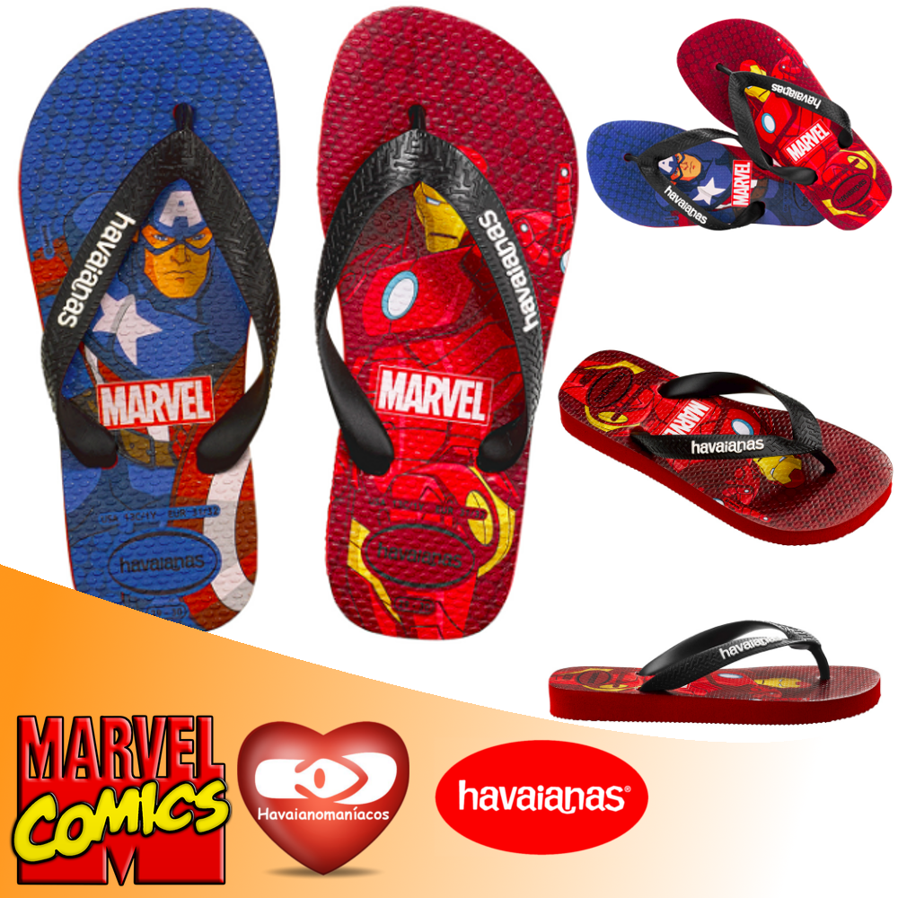 havaianas marvel spiderman