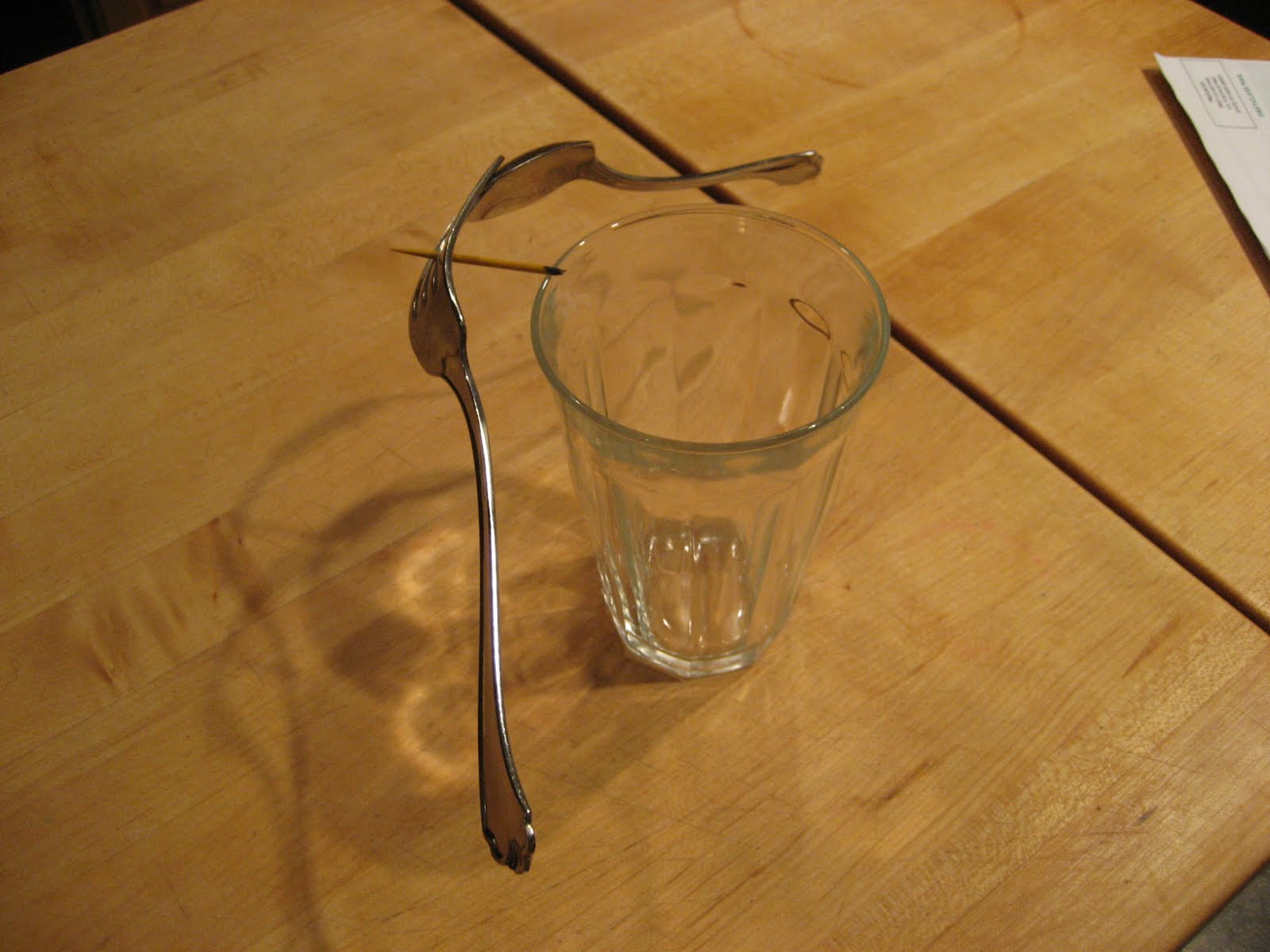 Fork on a Spoon on a Toothpick on a Glass