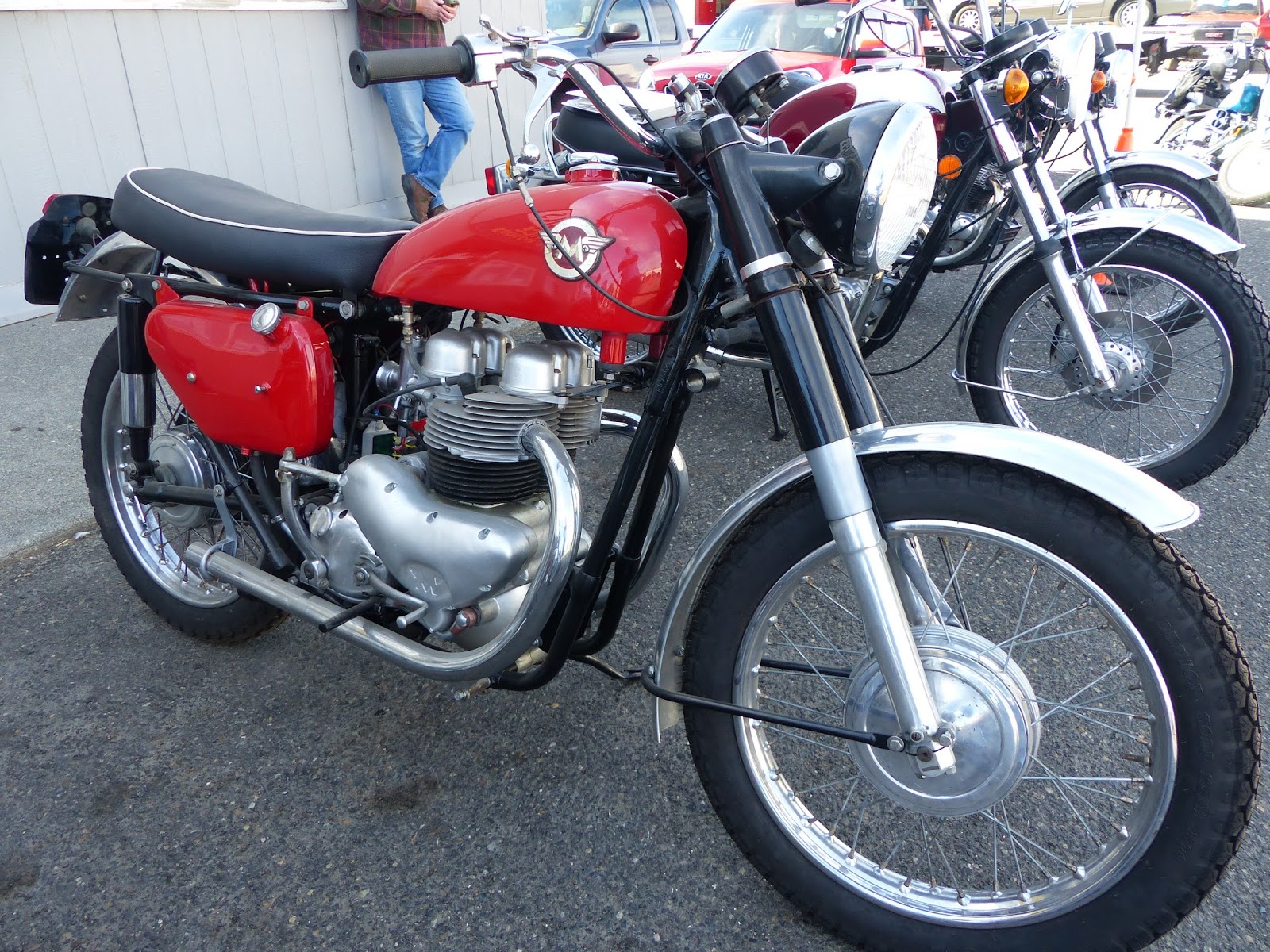 OldMotoDude: Matchless Twin on display at the 2015 Retro Riders Vintage