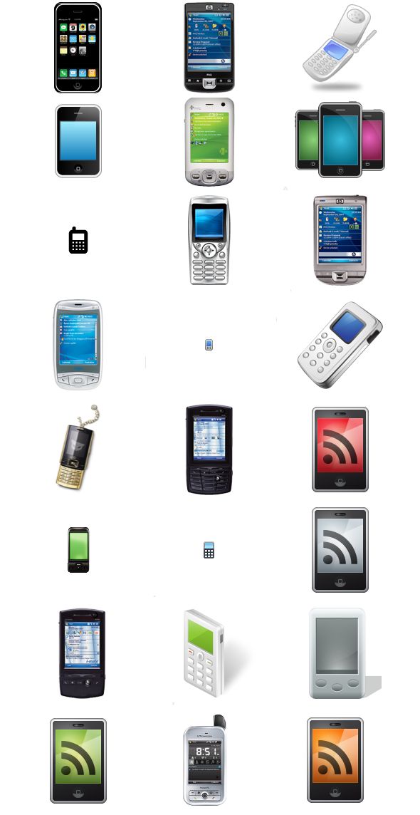 78 Free Mobile Phone Device Vector Icons Download