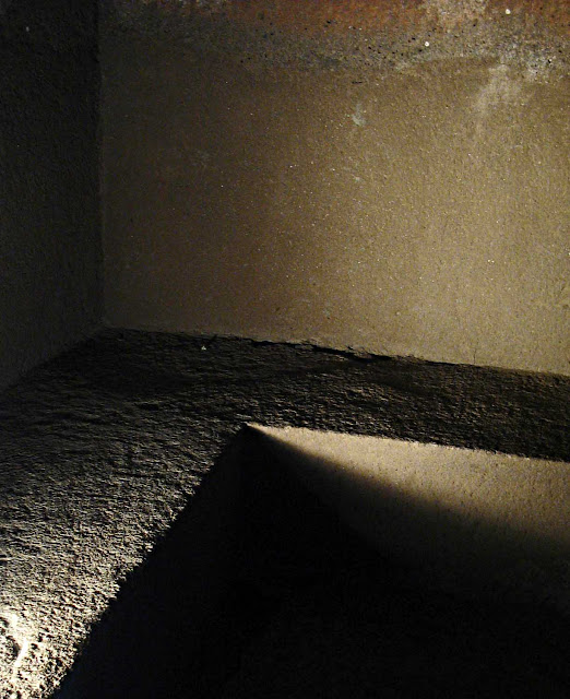 concrete bed at Ajanta