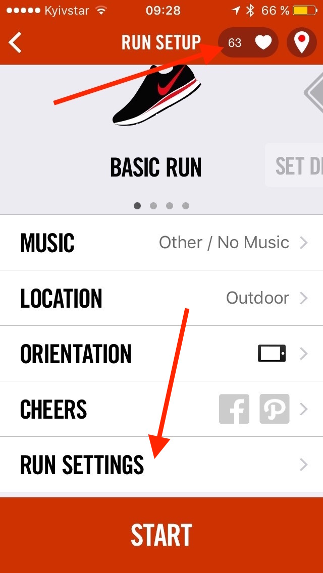 nike run club heart rate