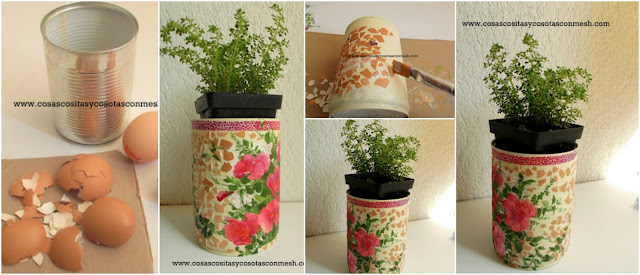 Decoración con cascaras de huevo ~ cositasconmesh