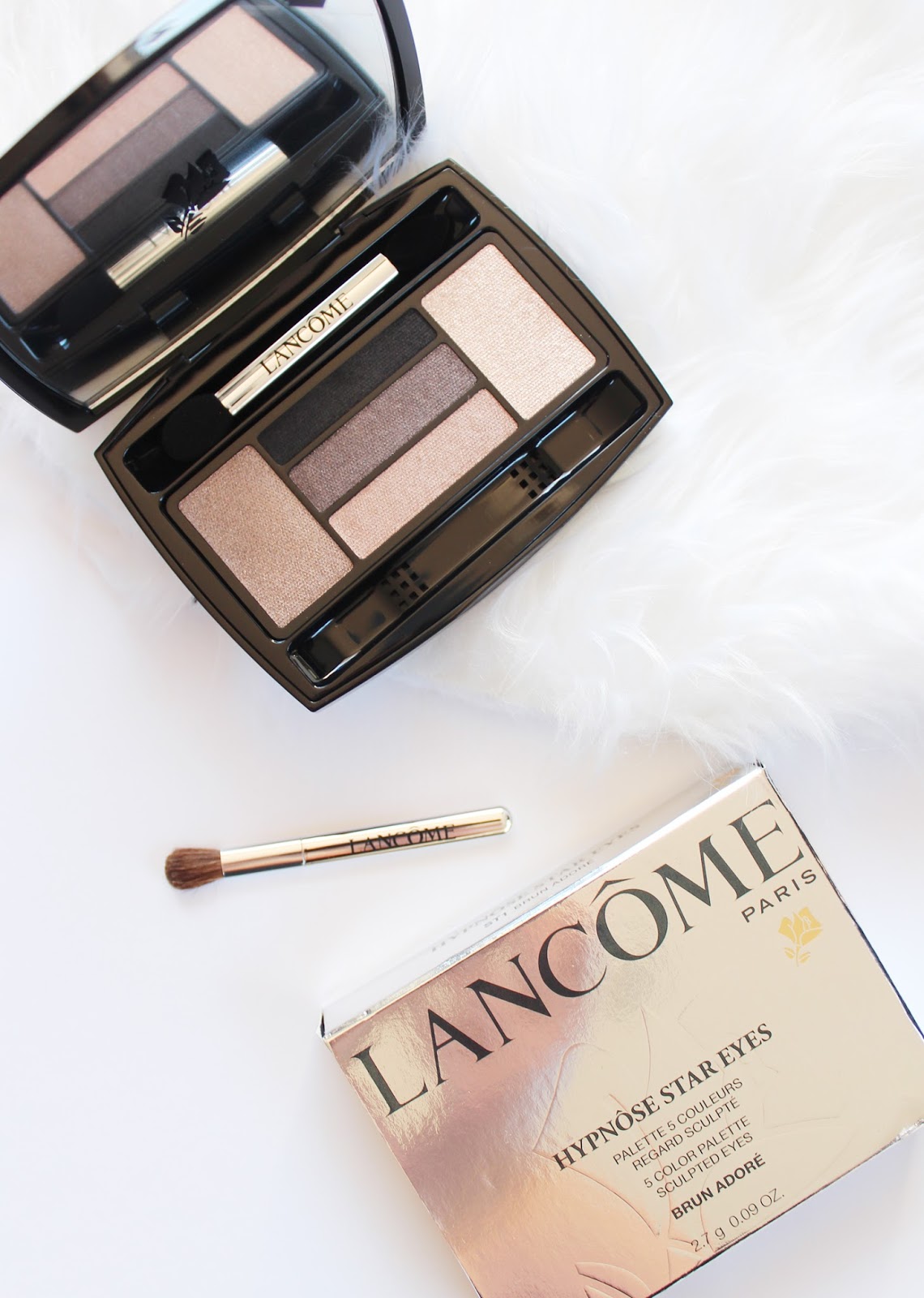 LANCOME | Hypnose Star Eyes 5 Color Palette in Brun Adore - Review + Swatches - CassandraMyee