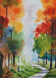 watercolor landscape painting