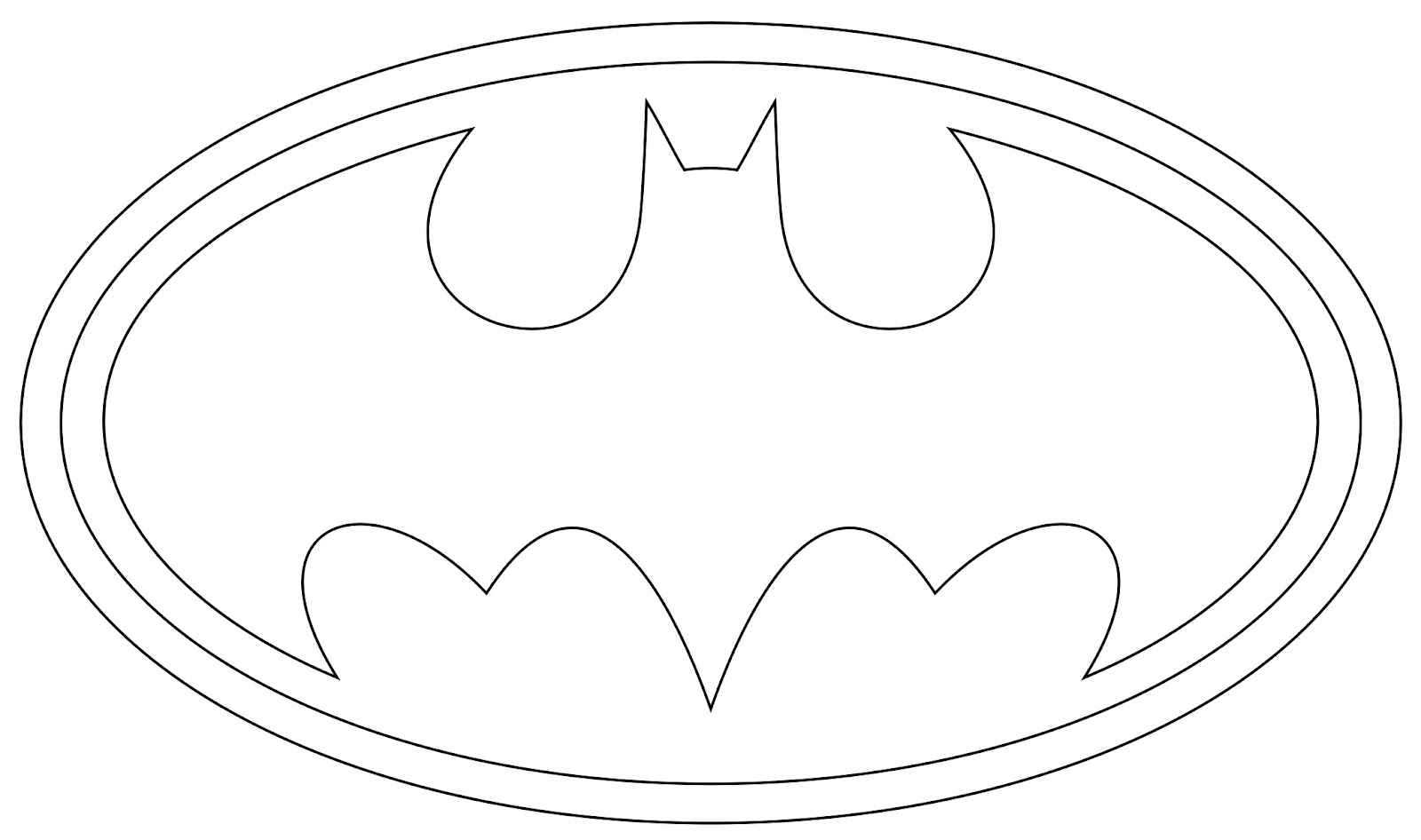Download Small Batman Symbol Page Coloring Pages