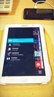 Tampilan Aplikasi BBM di Samsung Android