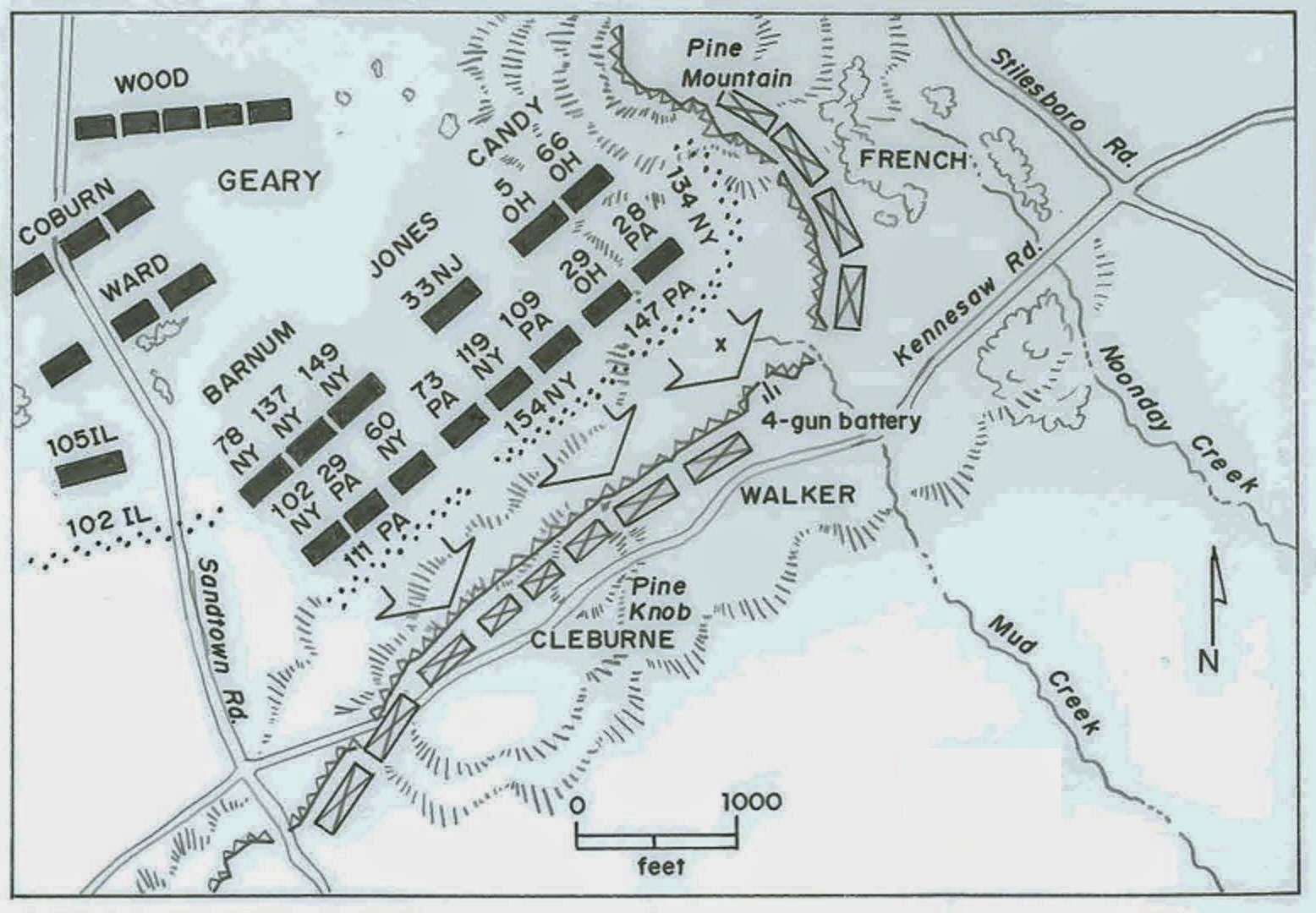 Tales from the Army of the Potomac The Battle of Pine Knob