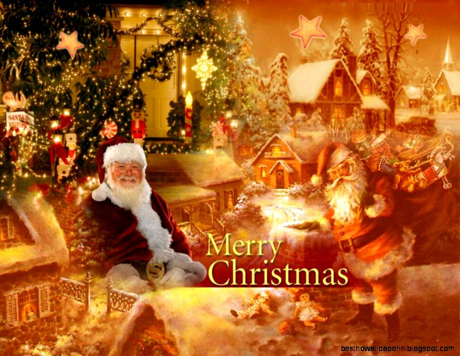 Christmas Santa Claus Free Desktop Wallpaper Background