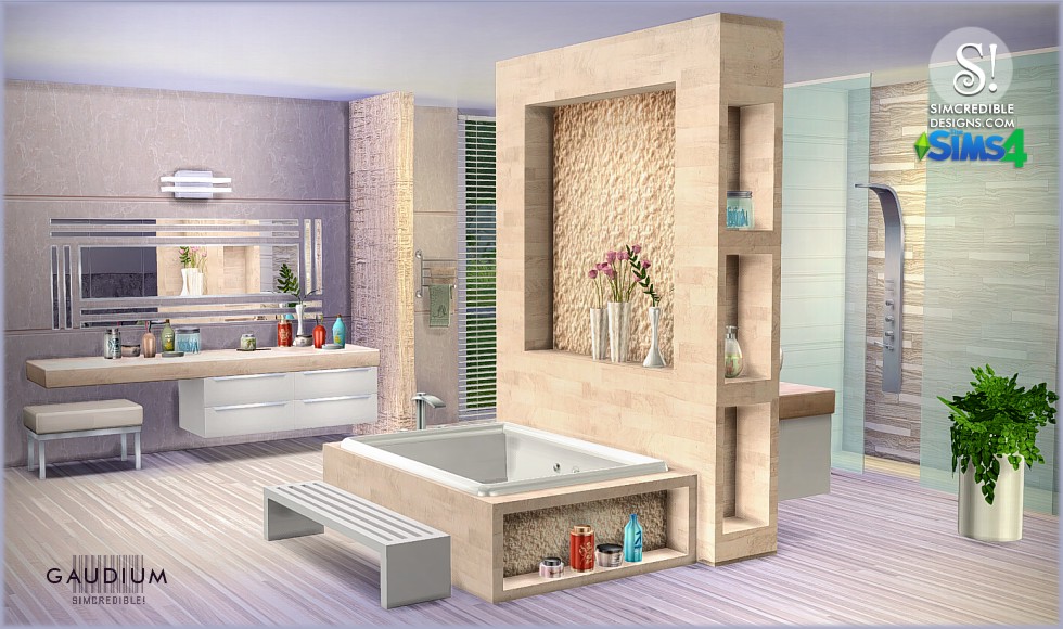 Sims 4 CC's The Best Bathrooms by SIMcredible! Designs