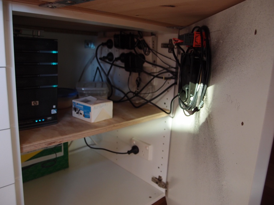 Building our beach house Temperature Controlled Cupboard