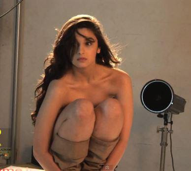 Alia Bhatt squatting without clothes while shooting for Dabboo Ratnani calendar