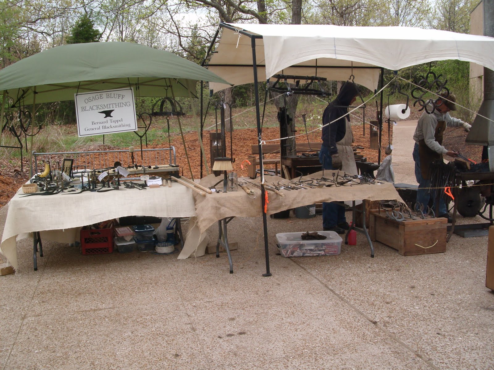 Osage Bluff Blacksmith It was a cold day at the Runge Center