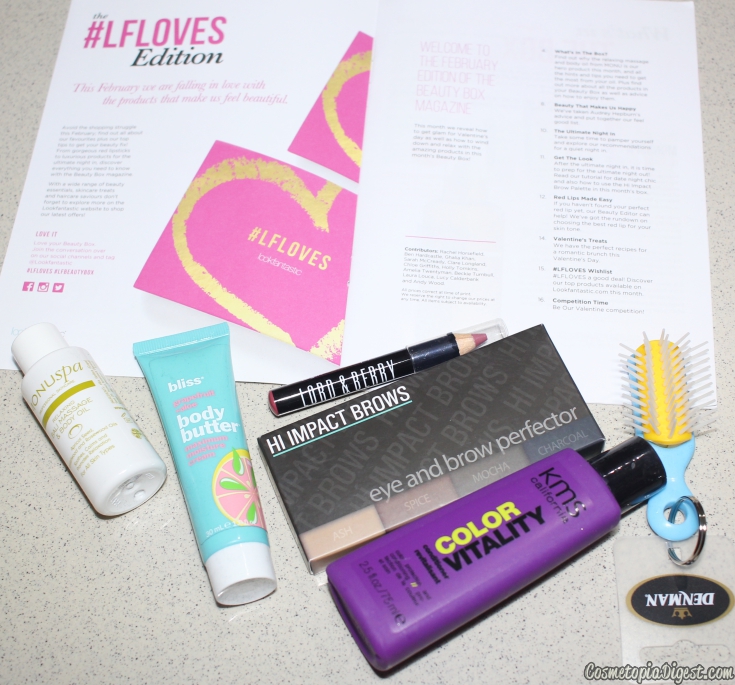 LookFantastic Beauty Box February 2016 review and unboxing.
