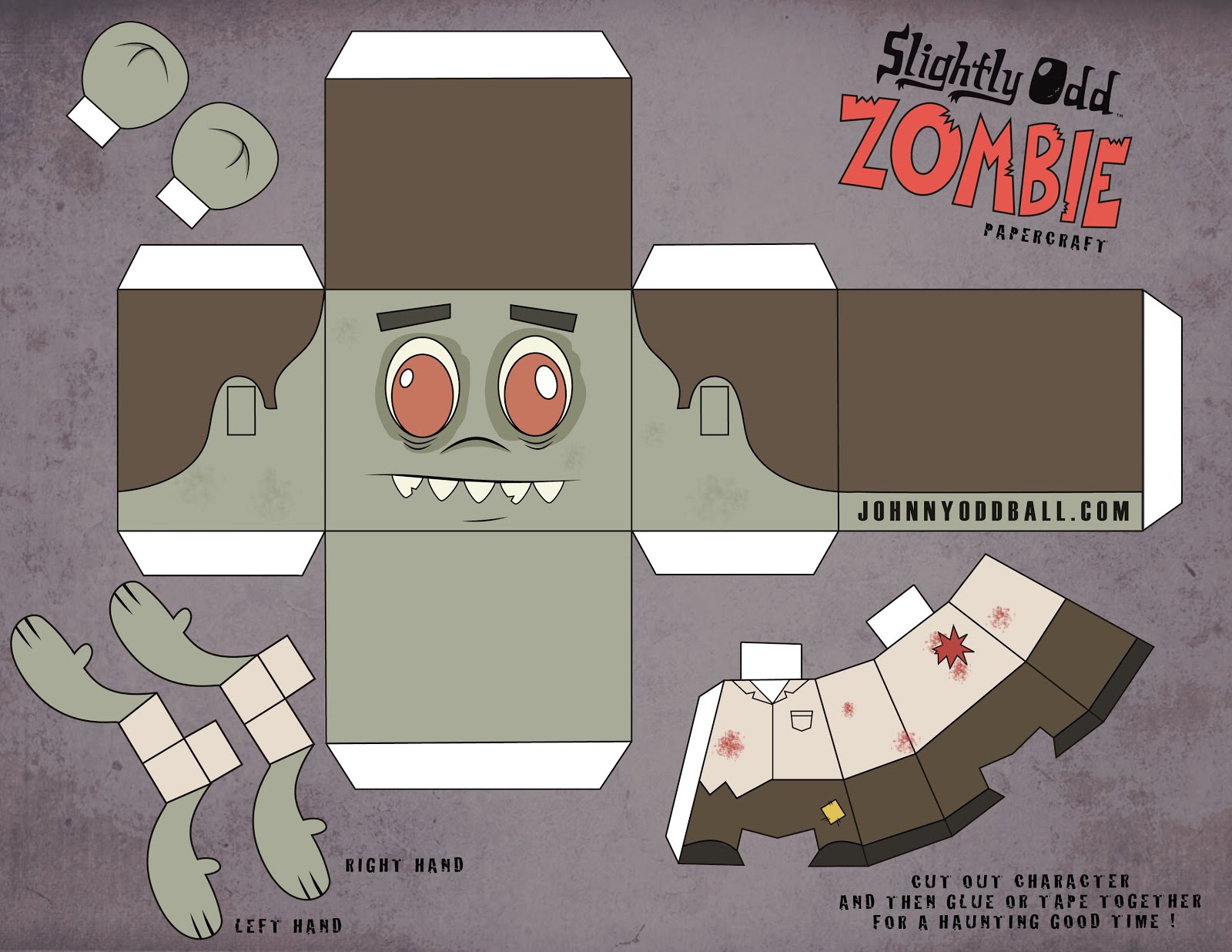 Johnny Lopes Halloween Zombie Papercraft