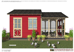 shed chicken coop garden plans combo construction thank