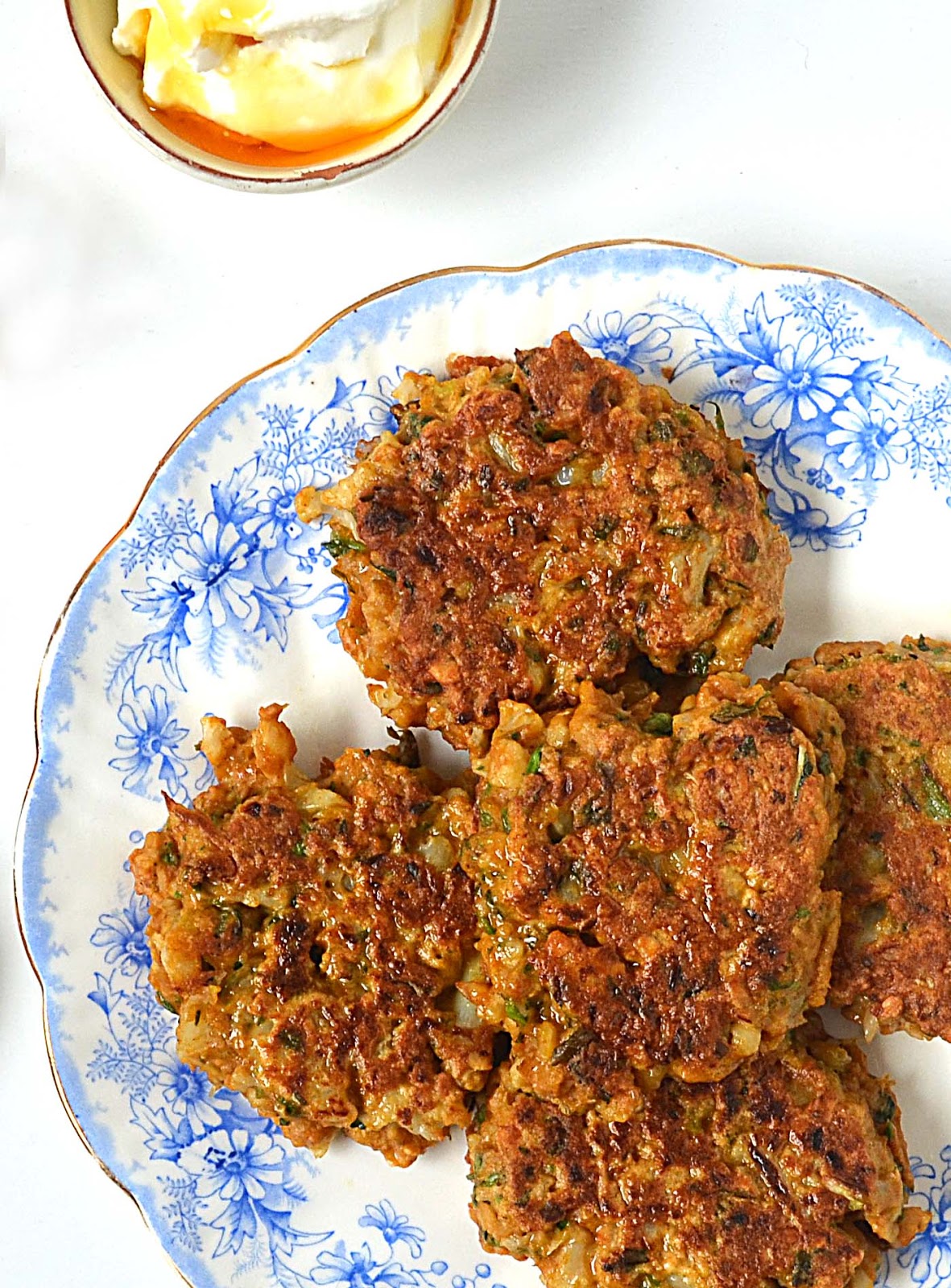 Sew French Cauliflower And Chickpea Fritters