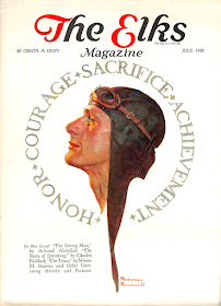 July 1928 cover for The Elks magazine by Norman Rockwell