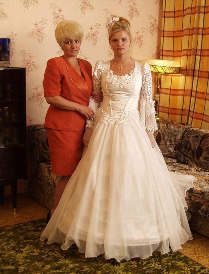 Russian Mother Strips Her Bushy Daughter Out Of A Wedding